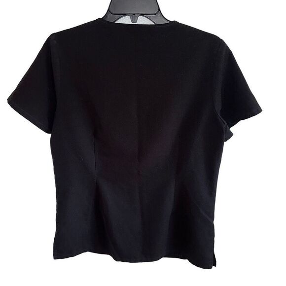 FIGS Technical Collection V-neck black scrubs - Picture 2 of 5